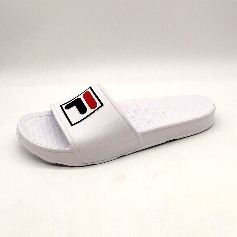 Fila Shoes Womens Slide Sandal White Molded Footbed Waterproof 10 NEW